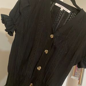 NWT knit button up blouse